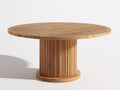 Tavolo da giardino - Legno - 134x134x77 cm - Marrone miele - Stile minimalista