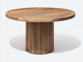 Tavolo da giardino - Legno - 136x136x76 cm - Marrone caldo - Stile rustico moderno