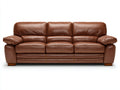 Divani a 3 posti - Similpelle - 215 x 92 x 88 cm - Marrone - Design classico