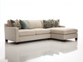 Divano angolare - Tessuto-legno - 280x165x88 cm - Beige chiaro - Moderno
