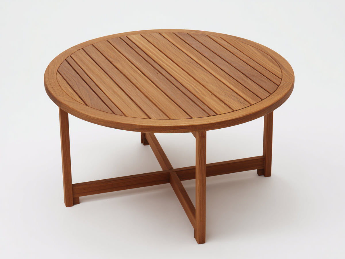 Tavolo da giardino - Legno - 122x122x74 cm - Marrone medio - Stile moderno