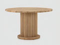 Tavolo da giardino - Legno - 132x132x76 cm - Marrone naturale - Stile contemporaneo