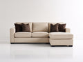 Divano angolare - Tessuto - Legno - 282x158x87 cm - Beige chiaro - Contemporaneo
